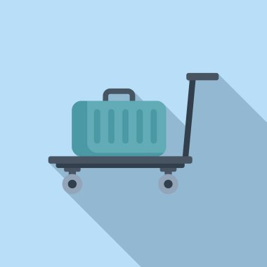 Tramvay platformu düz vektöründe torba. Yardım gönderin. Servis güvenliği