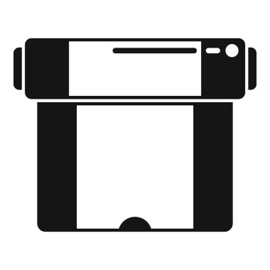 Çöp torbası rulosu simgesi basit bir vektör. Çöp torbaları. Ekolojik element