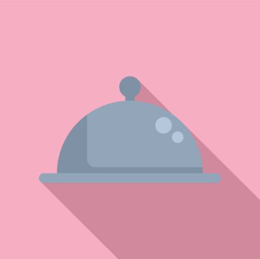 Yemek tepsisi ikonu düz vektörü sipariş et. İnternette yemek menüsü. Gurme aşçı