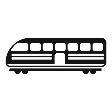 Şehir hız treni simgesi basit vektör. Halk metrosu. Hızlı istasyon hareketi