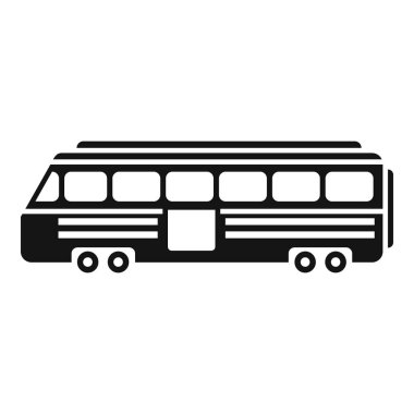 Kurşun tren simgesini basit bir vektörle hareket ettirir. Yüksek hız. Seyahat ulaşım metrosu