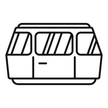 Geniş yolcu vagonu taslak vektörü. Hızlı tren. Geçiş elektriği