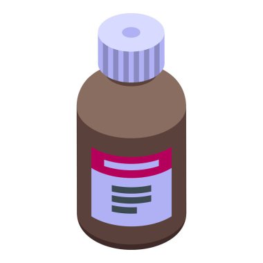 Temiz kulak damlaları izometrik vektör. Organ temiz. Eczane