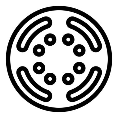 Anında ısı indüksiyon pişirme ikonu ana hatları vektörü. Yemek hazırlama fırını. Elektromanyetik mutfak plakası