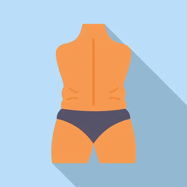 Ikon Intervensi Liposuction Vektor Datar Kulit Obat Bentuk Prosedur Stok Ilustrasi 