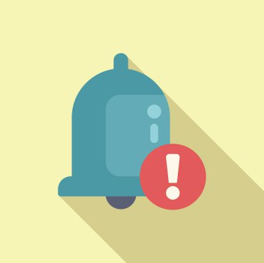 Bitiş tarihi simgesi düz vektörünün bildirimi. Çalışma süresi boyunca. Fazla mesai