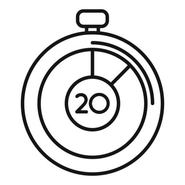 Stopwatch timer icon outline vector. Contract online length. Period arrow clipart