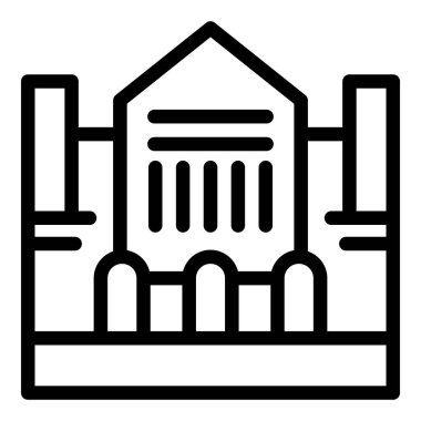 Saray köprüsü ikonu ana hat vektörü. İmparatorluğun ünlü şehir yapısı. Saint Petersburg Ulusal Mirası