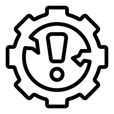 Startup downfall icon outline vector. Project breakdown. Lack of marketing strategy clipart