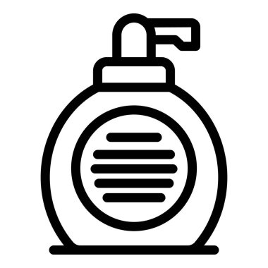 Beyaz arkaplanda el dezenfektanı simgesi