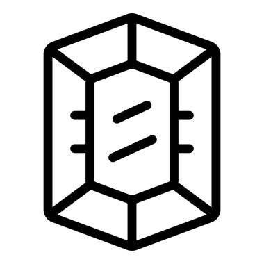 Siyah ve beyaz üç boyutlu vektör tasarımlı soyut geometrik prizma illüstrasyonu, optik bilim ve matematik eğitiminde basitliği ve minimalist sanatı sembolize eder