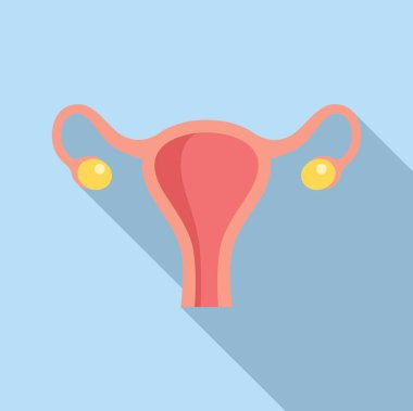 Illustration of the female reproductive system anatomy with uterus. Ovaries. Fallopian tubes. And other anatomical parts in a medical. Scientific. Designed for gynecological and healthcare purposes clipart