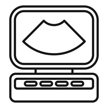 Dijital ekrandaki bir rujun basitleştirilmiş siyah çizgi vektör çizimi güzellik ve makyaj kavramları için idealdir.