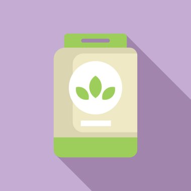 Illustration of ecofriendly. Sustainable. And organic product packaging with flat design icon in vector format clipart
