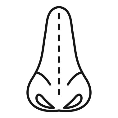 Basit bir siyah beyaz çizgi sanat tarzında bisiklet eyerinin vektör çizimi