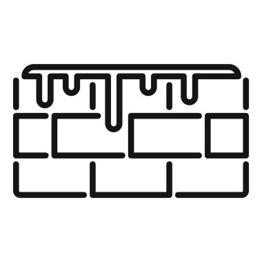 Siyah çizgili erime sanatı, damlayan boyaya benzeyen, beyaz arka planda izole edilmiş.