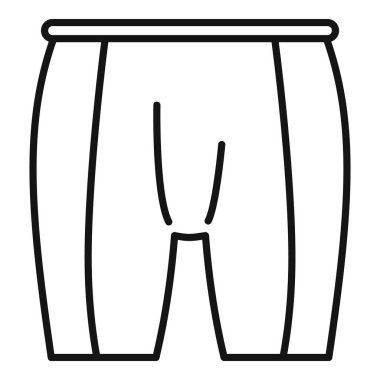 Bir pantolonun basit siyah-beyaz çizgili sanat çizgisi çizimi