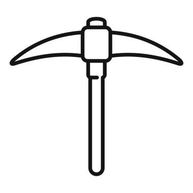 Bir kazma çizimi çizimi, inşaat ve madencilik temaları için idealdir