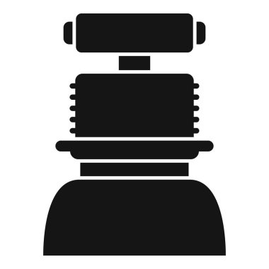 Klasik bir kamera siluetinin vektör çizimi, tasarım ve fotoğraf temaları için mükemmel