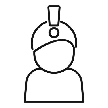 Siyah-beyaz çizgili bir çizgi film doktoru, farlı, tıbbi çizimler için ideal.