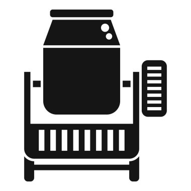 Verandanın önünde geleneksel süt şişesi teslimatının vektör grafiği