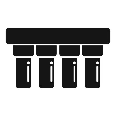 Yasal tasarımlar için ideal bir yargıç kürsüsünün basitleştirilmiş simgesi