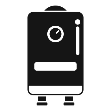 Beyaz arkaplanda izole edilmiş klasik kamera silueti simgesi. Fotoğrafçılık için mükemmel. Geçmişe dönüş. Klasik tasarım. Sembol. Grafik gibi. Yaşlandım. Sade. İllüzyon. Vektör. Düz. Antika. Fotoğraf ekipmanları