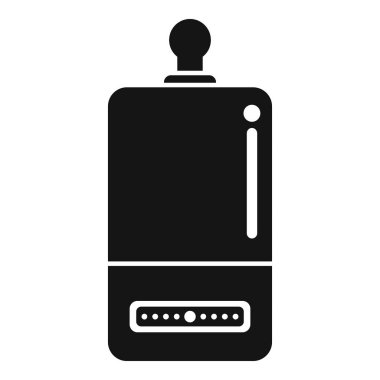 Pompalı klasik bir parfüm dağıtıcısının basit siyah vektör simgesi