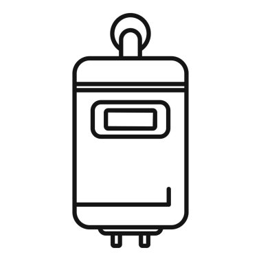 Duvara monte edilmiş el dezenfektanı çizimi