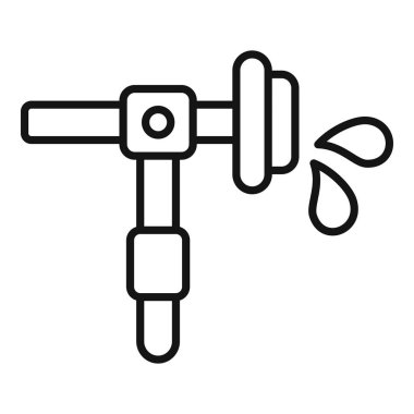 Damlaya damlaya damlaya suların korunmasını sembolize eden bir çeşme çizimi