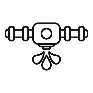 Siyah ve beyaz çizgili sanat tasarımı bir damlacıkla damlacıkları birleştiriyor.