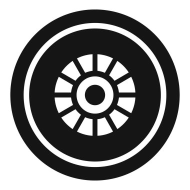 Simetrik, dairesel geometrik bir tasarımın koyu, yüksek kontrast siyah ve beyaz görüntüsü