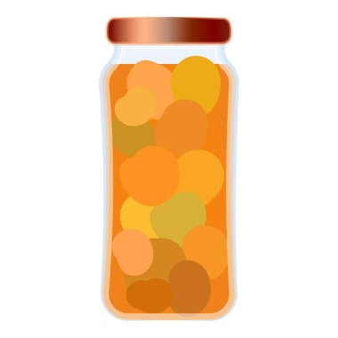 Renkli şeker kavanozu vektör çizimi çok renkli şeker ve şekerlerle dolu, şeffaf bir arkaplanda izole edilmiş, grafik tasarımı ve dijital sanat çalışmaları için mükemmel