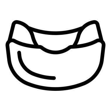 El yapımı minimalist siyah beyaz gülümseme çizgisi çizimi. Mutluluk ve neşeyi sembolize ediyor. Temiz ve zarif tek renkli silueti olan basit ve modern bir vektör tasarımı.