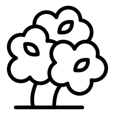 Şekil verilmiş karikatür çiçeklerinin tasarım elementleri için ideal siyah beyaz çizimi