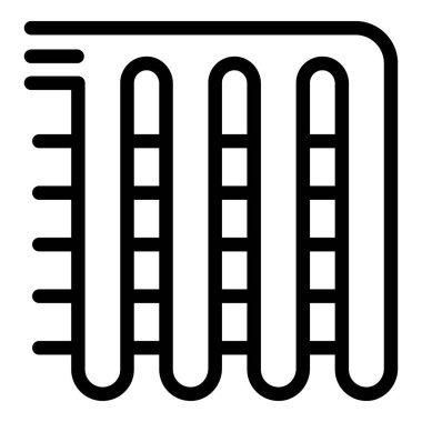 Kitap rafının şekillendirilmiş simgesi, kalın siyah beyaz bir tasarım içinde kitap ve merdiven.