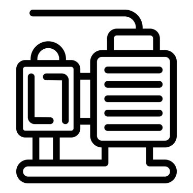 Damardan kan damlası ikonunun siyah ve beyaz çizgili sanat vektörü