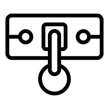 Basit bir satır sanat tarzında bir balon seviyesi aracının vektör illüstrasyonu