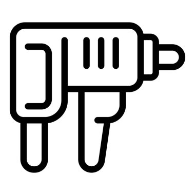 Çeşitli tasarım projeleri için uygun olan bir elektrik prizinin basitleştirilmiş siyah beyaz çizimi