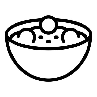 Vişneli dondurma dolu bir kasenin siyah beyaz çizgisi.