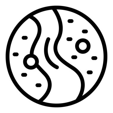 Beyaz arka planda siyah çizgileri olan bir çöreğin basit çizgi sanat vektör çizimi