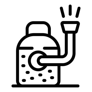 Taşınabilir spot ışıklarının sadeleştirilmiş siyah çizgisi, teknik çizimler için uygundur