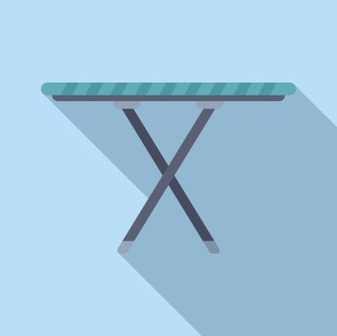 Gölgeli bir ütü panelinin minimalist vektör grafikleri, simgeler ve bilgi grafikleri için idealdir