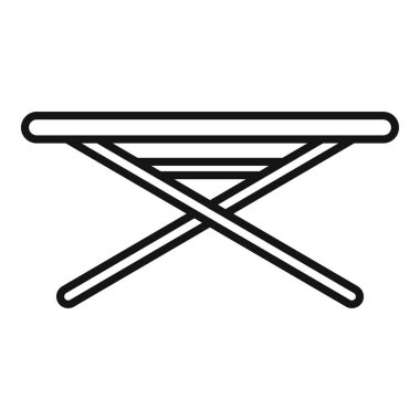 Çeşitli tasarım ihtiyaçları için uygun bir ütü masasının basit çizimi