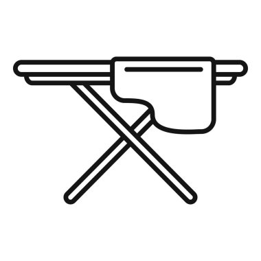 Ütü panosunun basit çizimi, simgeler veya öğretici materyaller için ideal