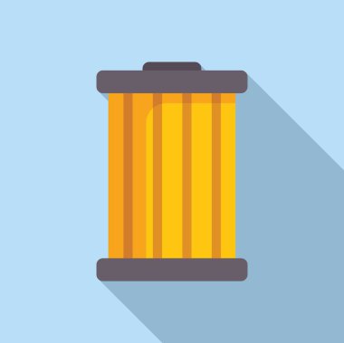 Gölgeli bir dikiş makarasının minimalist çizimi, el işi ve moda tasarımları için mükemmel.