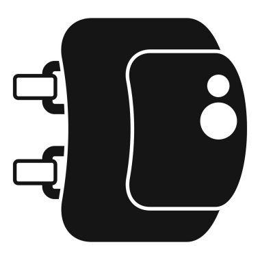 Araç anahtarı siluetinin vektör çizimi beyaz üzerine izole edilmiş, araç güvenliği ve erişilebilirliğini temsil ediyor