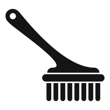 Basit bir saç fırçası simgesinin vektör çizimi, tasarım ve web elementleri için mükemmel