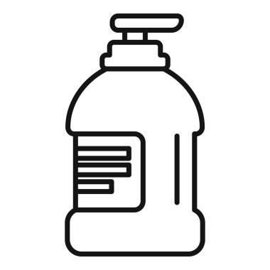 Siyah beyaz çizgili el dezenfektanı sanatı, hijyenik tasarımlar için mükemmel.