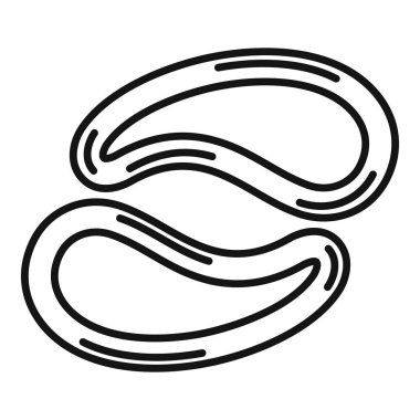 Sonsuzluk döngüsünün basit çizgi sanatı monokromda, sonsuzluk kavramları için mükemmeldir.